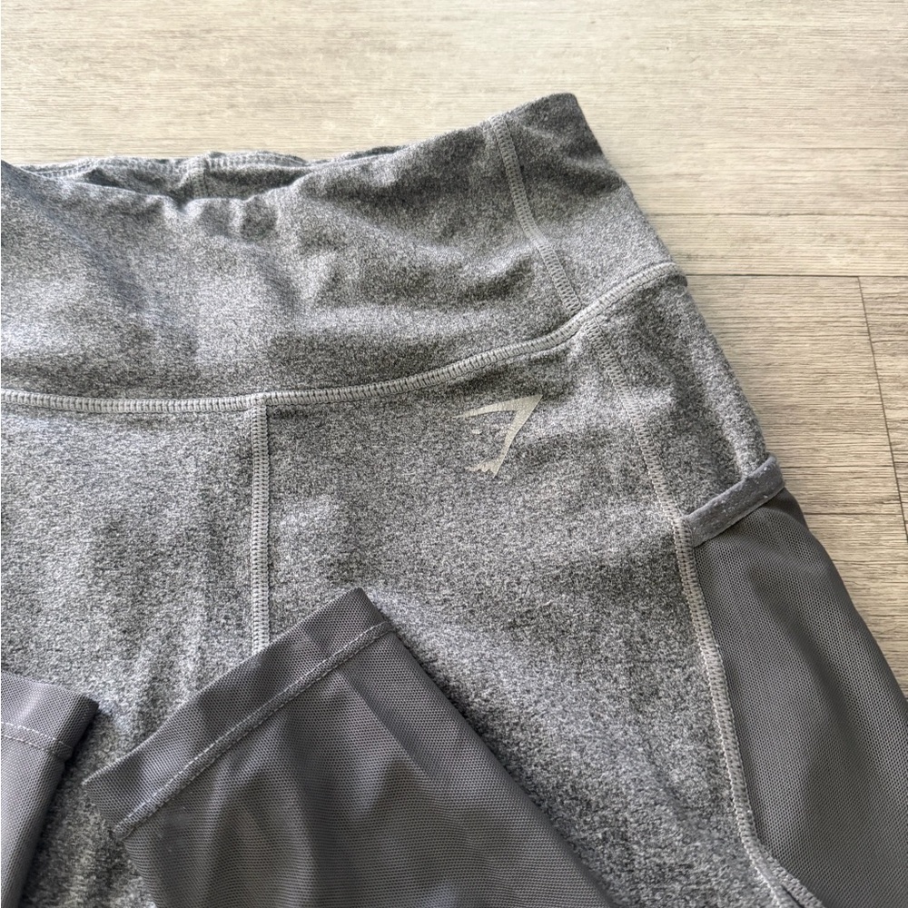 Gymshark Women's Gray mesh Leggings - Picture 4 of 7